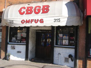 The CBGB, mythical club of New-York, where we saw the emergence of the first manifestations of the Punk rock.