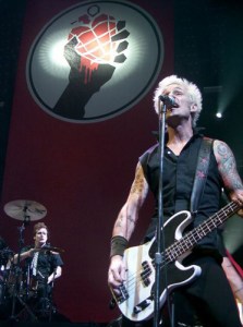 Green Day adopted many musical and visual elements of Punk. Here, Mike Dirnt.